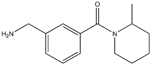 1-{3-[(2-methylpiperidin-1-yl)carbonyl]phenyl}methanamine Struktur