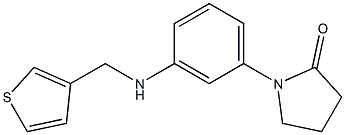 1-{3-[(thiophen-3-ylmethyl)amino]phenyl}pyrrolidin-2-one Struktur