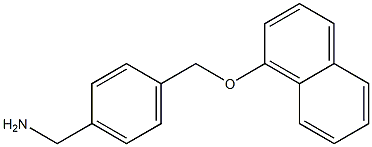 1-{4-[(1-naphthyloxy)methyl]phenyl}methanamine Struktur