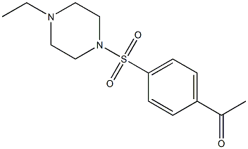 1-{4-[(4-ethylpiperazine-1-)sulfonyl]phenyl}ethan-1-one Struktur