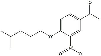 1-{4-[(4-methylpentyl)oxy]-3-nitrophenyl}ethan-1-one Struktur