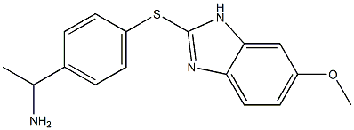 1-{4-[(6-methoxy-1H-1,3-benzodiazol-2-yl)sulfanyl]phenyl}ethan-1-amine Struktur