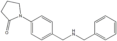 1-{4-[(benzylamino)methyl]phenyl}pyrrolidin-2-one Struktur