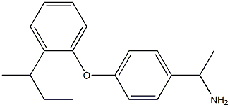 1-{4-[2-(butan-2-yl)phenoxy]phenyl}ethan-1-amine Struktur