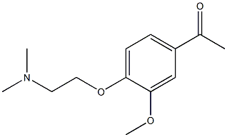 1-{4-[2-(dimethylamino)ethoxy]-3-methoxyphenyl}ethanone Struktur