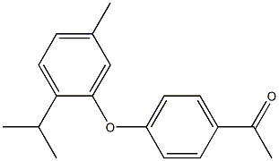 1-{4-[5-methyl-2-(propan-2-yl)phenoxy]phenyl}ethan-1-one Struktur