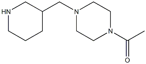 1-acetyl-4-(piperidin-3-ylmethyl)piperazine Struktur