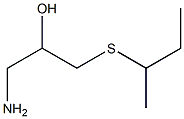 1-amino-3-(butan-2-ylsulfanyl)propan-2-ol Struktur