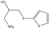 1-amino-3-(thiophen-2-ylsulfanyl)propan-2-ol Struktur