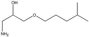 1-amino-3-[(4-methylpentyl)oxy]propan-2-ol Struktur