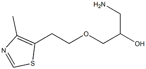 1-amino-3-[2-(4-methyl-1,3-thiazol-5-yl)ethoxy]propan-2-ol Struktur