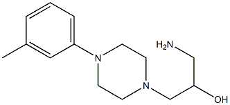 1-amino-3-[4-(3-methylphenyl)piperazin-1-yl]propan-2-ol Struktur