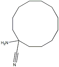 1-aminocyclododecanecarbonitrile Struktur