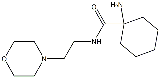 1-amino-N-(2-morpholin-4-ylethyl)cyclohexanecarboxamide Struktur