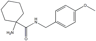 1-amino-N-(4-methoxybenzyl)cyclohexanecarboxamide Struktur