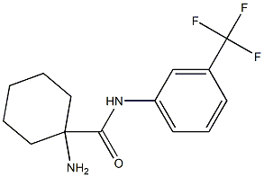 1-amino-N-[3-(trifluoromethyl)phenyl]cyclohexane-1-carboxamide Struktur