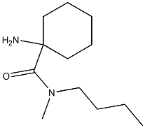 1-amino-N-butyl-N-methylcyclohexanecarboxamide Struktur