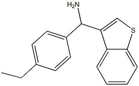 1-benzothiophen-3-yl(4-ethylphenyl)methanamine Struktur