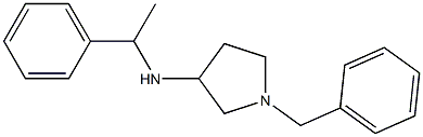 1-benzyl-N-(1-phenylethyl)pyrrolidin-3-amine Struktur