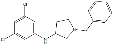 1-benzyl-N-(3,5-dichlorophenyl)pyrrolidin-3-amine Struktur