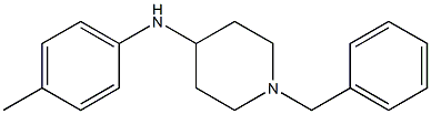 1-benzyl-N-(4-methylphenyl)piperidin-4-amine Struktur