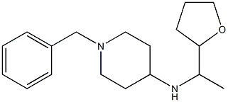 1-benzyl-N-[1-(oxolan-2-yl)ethyl]piperidin-4-amine Struktur