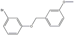 1-bromo-3-[(3-methoxyphenyl)methoxy]benzene Struktur