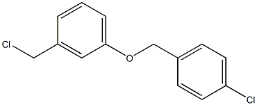 1-chloro-4-[3-(chloromethyl)phenoxymethyl]benzene Struktur