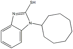 1-cyclooctyl-1H-1,3-benzodiazole-2-thiol Struktur