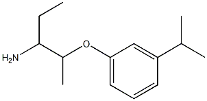 1-ethyl-2-(3-isopropylphenoxy)propylamine Struktur