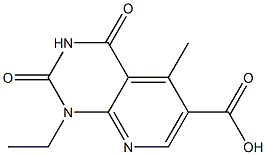 1-ethyl-5-methyl-2,4-dioxo-1H,2H,3H,4H-pyrido[2,3-d]pyrimidine-6-carboxylic acid Struktur