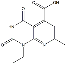 1-ethyl-7-methyl-2,4-dioxo-1H,2H,3H,4H-pyrido[2,3-d]pyrimidine-5-carboxylic acid Struktur