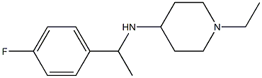 1-ethyl-N-[1-(4-fluorophenyl)ethyl]piperidin-4-amine Struktur