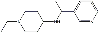 1-ethyl-N-[1-(pyridin-3-yl)ethyl]piperidin-4-amine Struktur