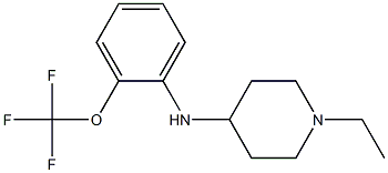 1-ethyl-N-[2-(trifluoromethoxy)phenyl]piperidin-4-amine Struktur