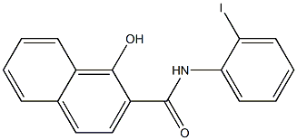 1-hydroxy-N-(2-iodophenyl)naphthalene-2-carboxamide Struktur