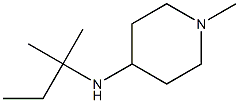 1-methyl-N-(2-methylbutan-2-yl)piperidin-4-amine Struktur