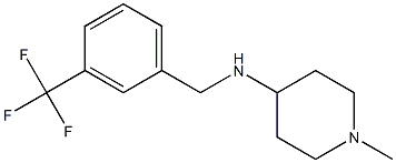 1-methyl-N-{[3-(trifluoromethyl)phenyl]methyl}piperidin-4-amine Struktur