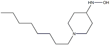 1-octylpiperidine-4-hydroxylamine Struktur