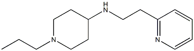 1-propyl-N-[2-(pyridin-2-yl)ethyl]piperidin-4-amine Struktur