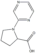 1-pyrazin-2-ylpyrrolidine-2-carboxylic acid Struktur