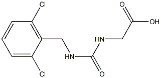 2-({[(2,6-dichlorophenyl)methyl]carbamoyl}amino)acetic acid Struktur