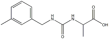 2-({[(3-methylbenzyl)amino]carbonyl}amino)propanoic acid Struktur