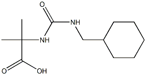 2-({[(cyclohexylmethyl)amino]carbonyl}amino)-2-methylpropanoic acid Struktur