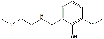 2-({[2-(dimethylamino)ethyl]amino}methyl)-6-methoxyphenol Struktur