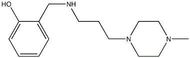 2-({[3-(4-methylpiperazin-1-yl)propyl]amino}methyl)phenol Struktur