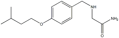 2-({[4-(3-methylbutoxy)phenyl]methyl}amino)acetamide Struktur