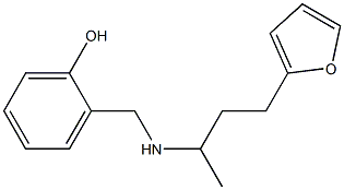 2-({[4-(furan-2-yl)butan-2-yl]amino}methyl)phenol Struktur