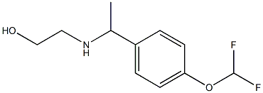 2-({1-[4-(difluoromethoxy)phenyl]ethyl}amino)ethan-1-ol Struktur