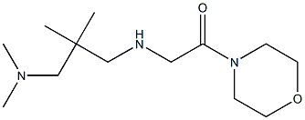 2-({2-[(dimethylamino)methyl]-2-methylpropyl}amino)-1-(morpholin-4-yl)ethan-1-one Struktur